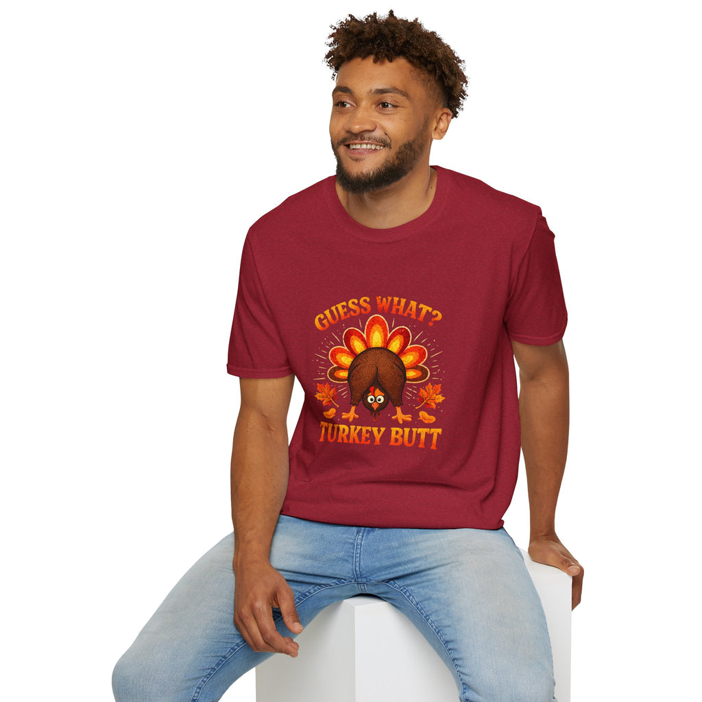Turkey Butt T-Shirt — "Guess What?" Funny Thanksgiving Tee