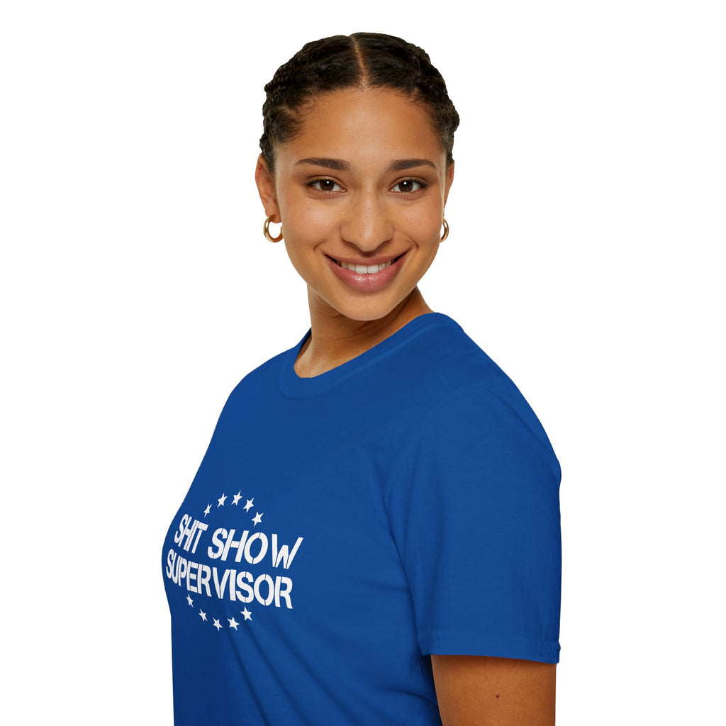 Shit Show Supervisor T-Shirt — Funny Sarcastic Gift for Her Work Humor Graphic Tee