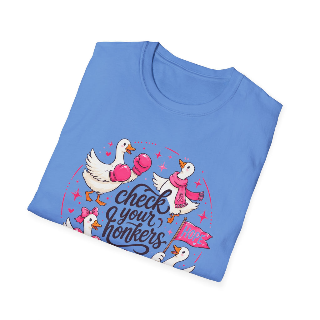 Check Your Honkers Breast Cancer Awareness T-Shirt
