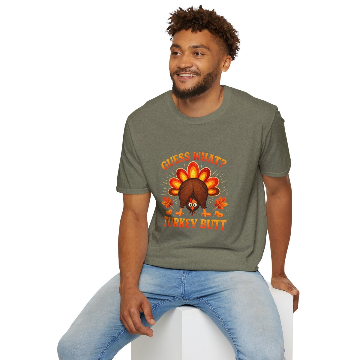 Turkey Butt T-Shirt — "Guess What?" Funny Thanksgiving Tee