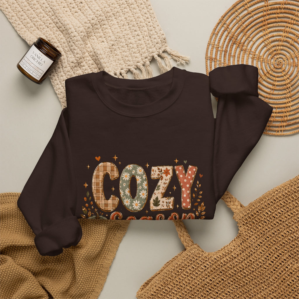 Cozy Season Autumn Pumpkin Crewneck Sweatshirt