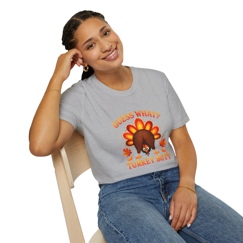 Turkey Butt T-Shirt — "Guess What?" Funny Thanksgiving Tee