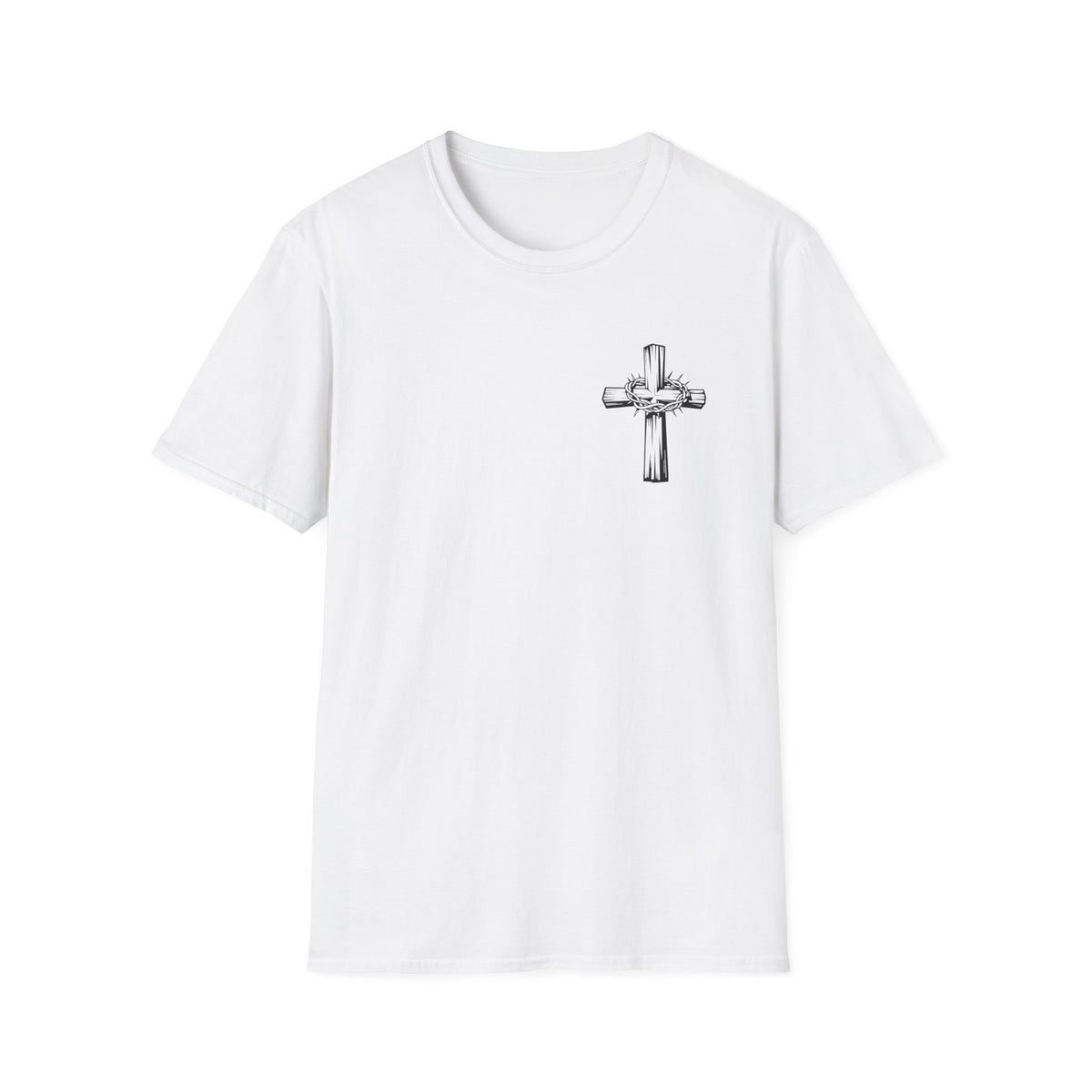 Cross with Crown of Thorns T-Shirt — Christian Faith Tee