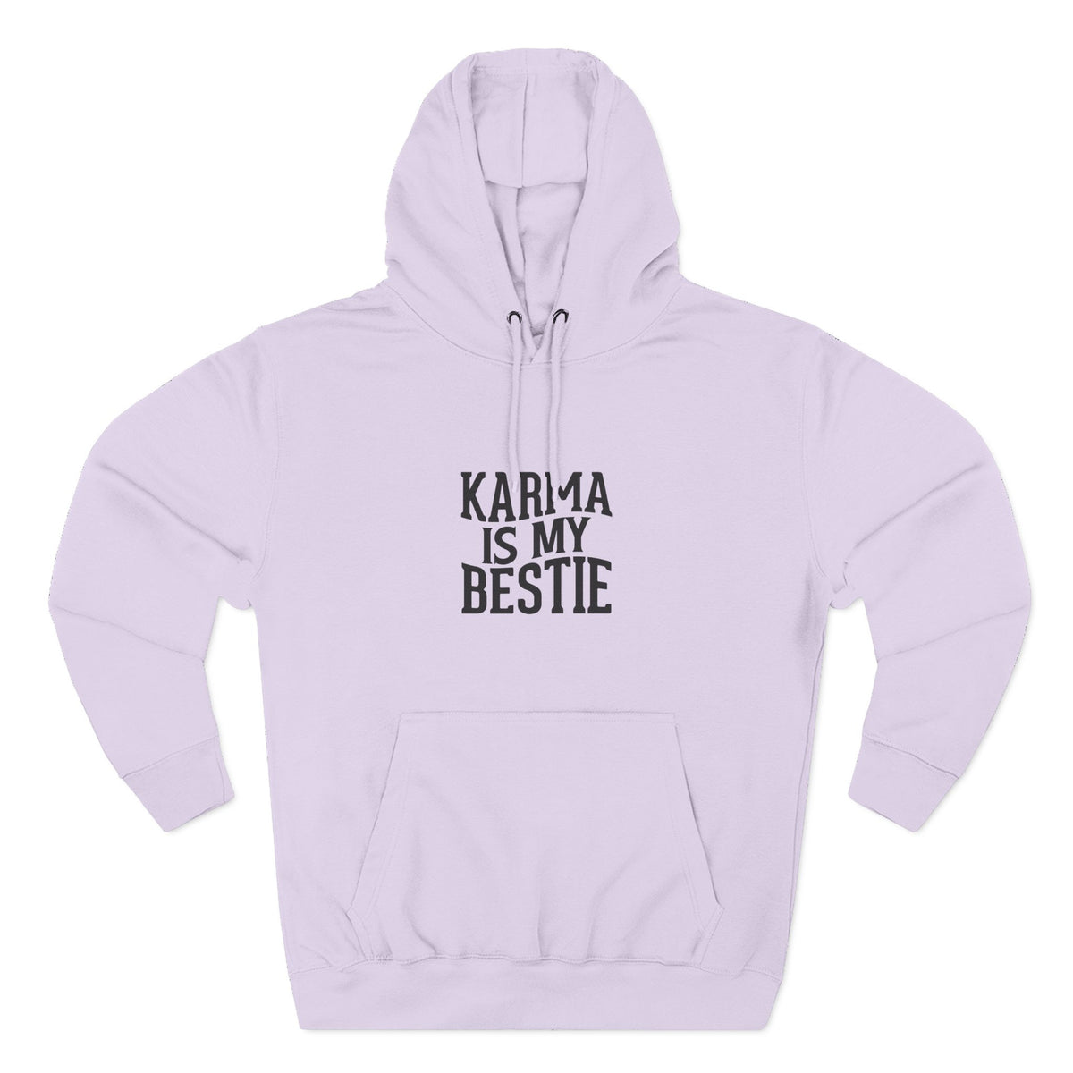 Karma Is My Bestie Graphic Pullover Hoodie