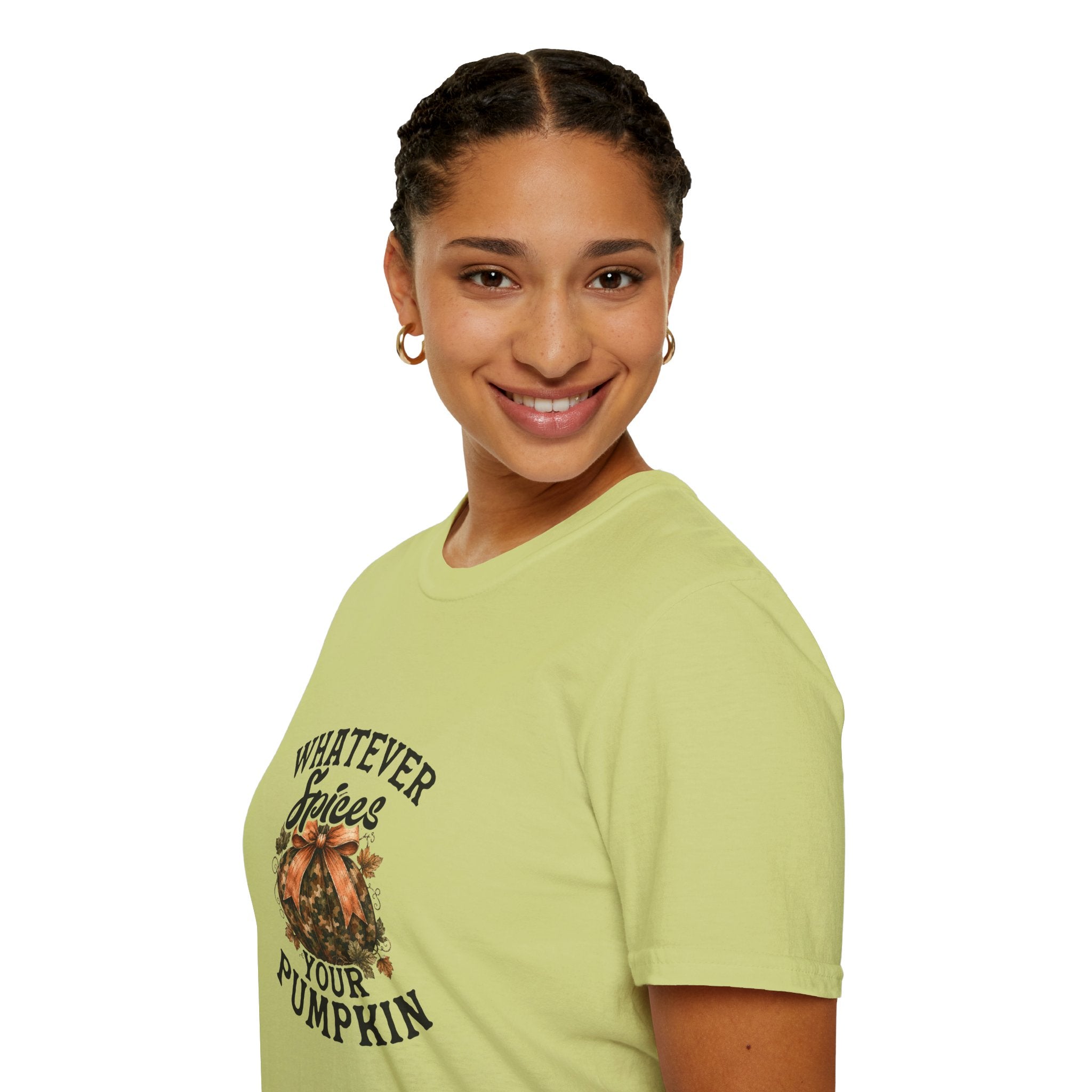 Whatever Spices Your Pumpkin T-Shirt — Funny Fall Gift for Women Pumpkin Spice Tee