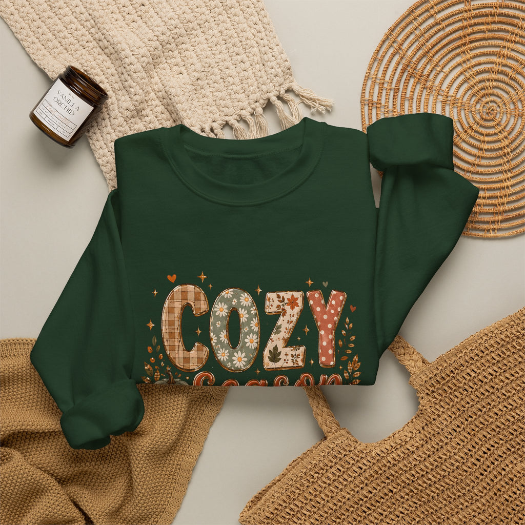 Cozy Season Autumn Pumpkin Crewneck Sweatshirt