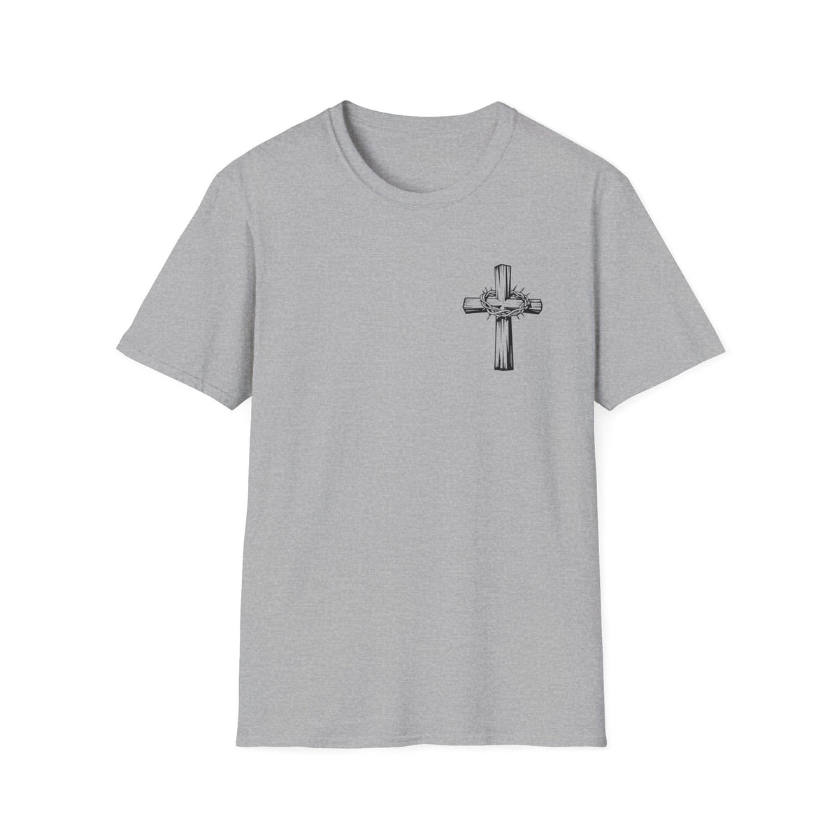 Cross with Crown of Thorns T-Shirt — Christian Faith Tee