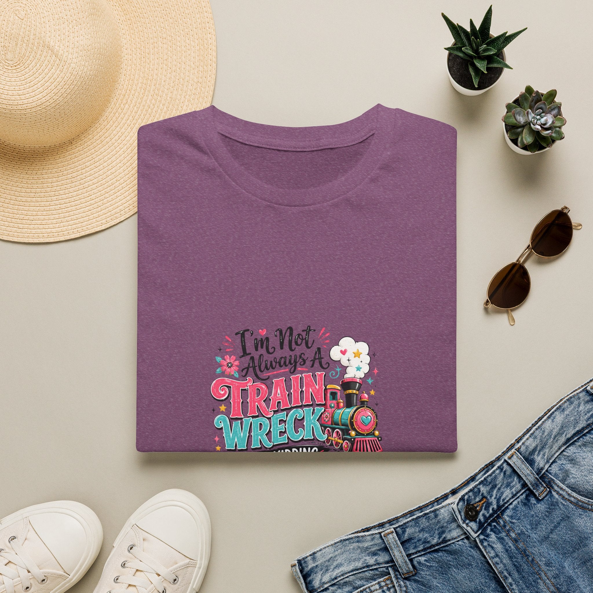I'm Not Always a Trainwreck Toot Toot T-Shirt — Funny Sarcastic Gift for Her