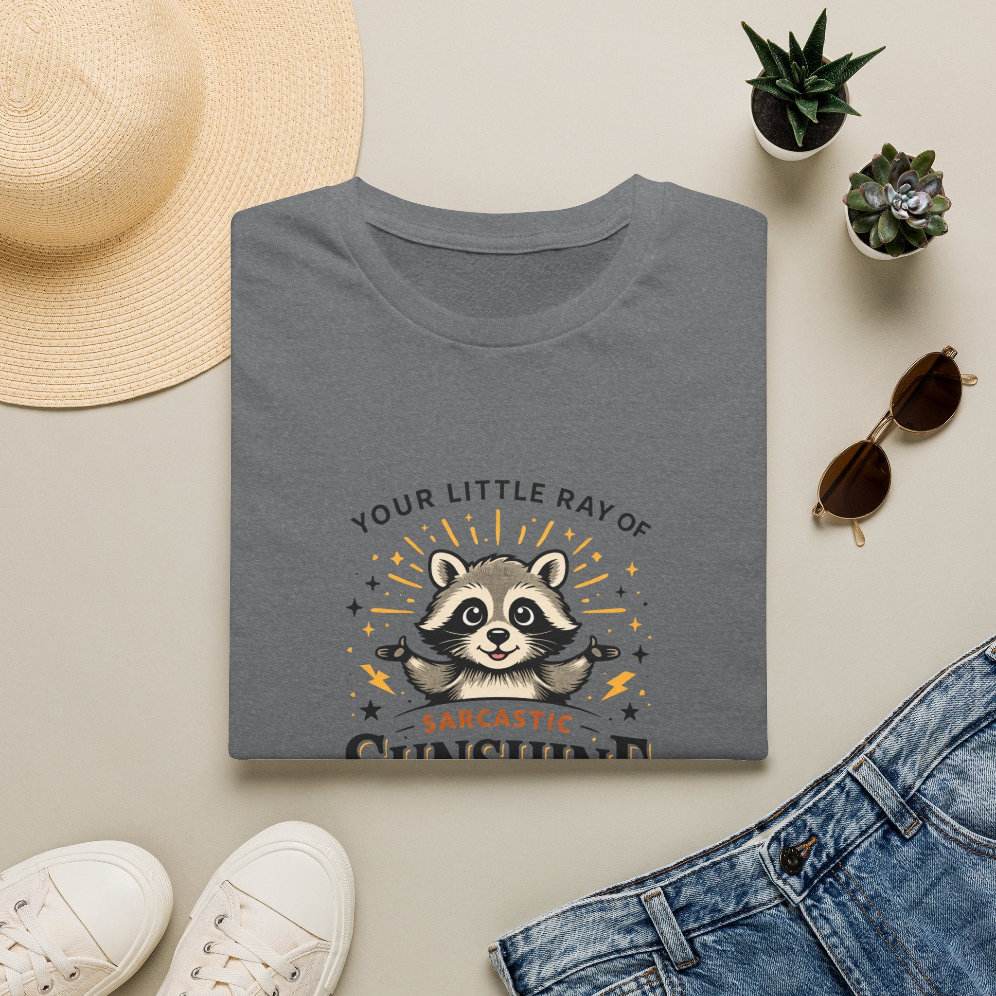 Your Little Ray of Sarcastic Sunshine Raccoon T-Shirt — Funny Gift for Her