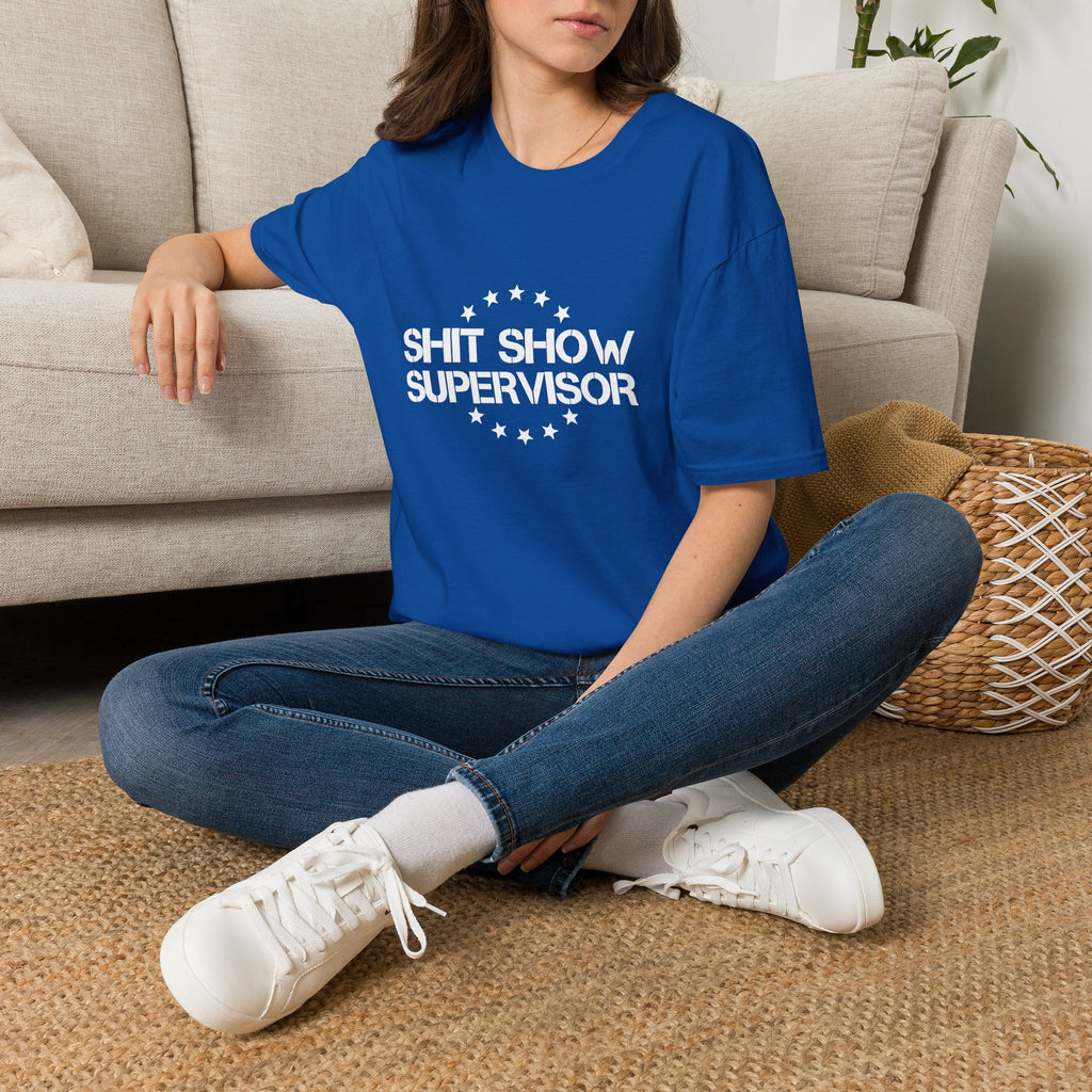 Shit Show Supervisor T-Shirt — Funny Sarcastic Gift for Her Work Humor Graphic Tee