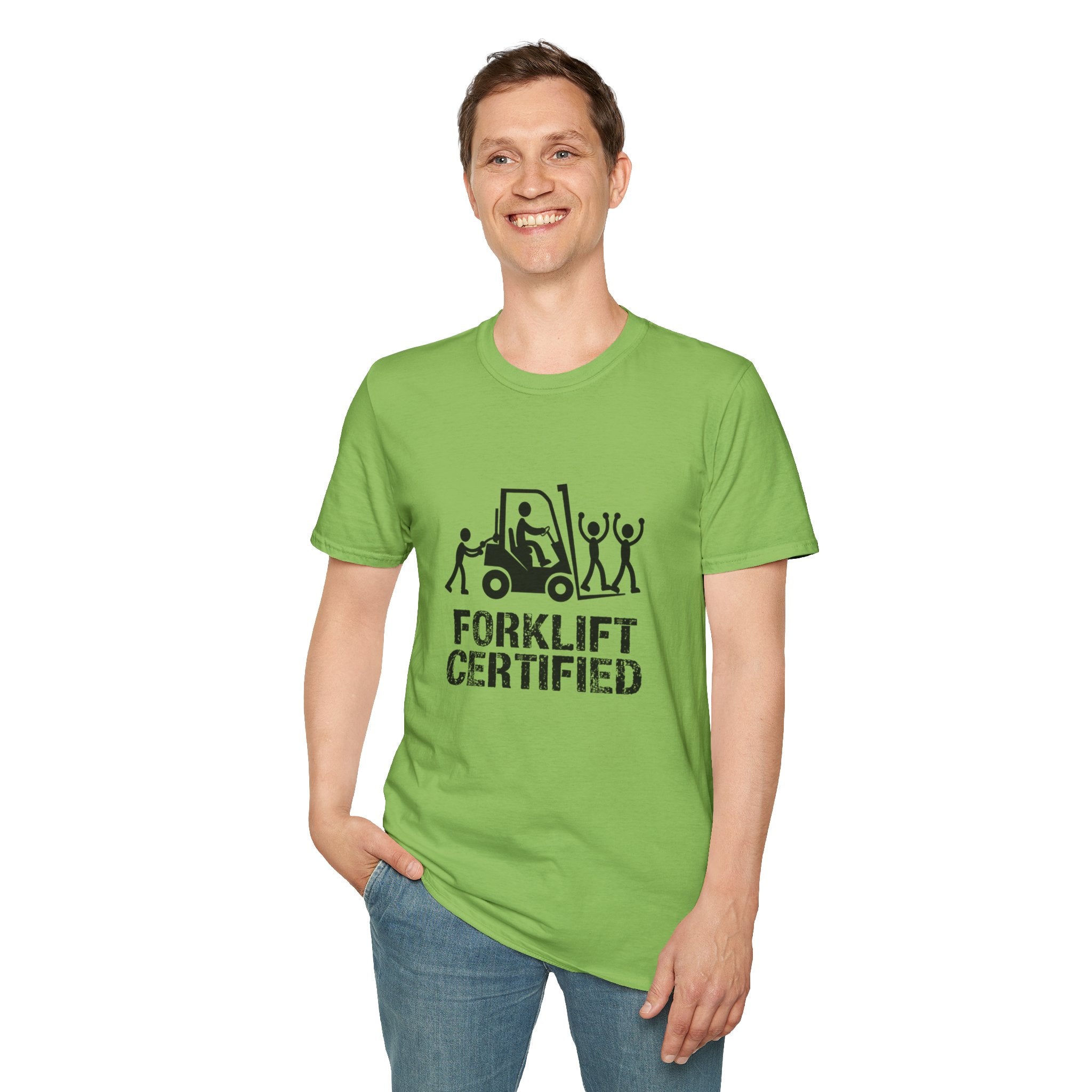 Forklift Certified T-Shirt — Funny Industrial Workplace Tee for Forklift Operators