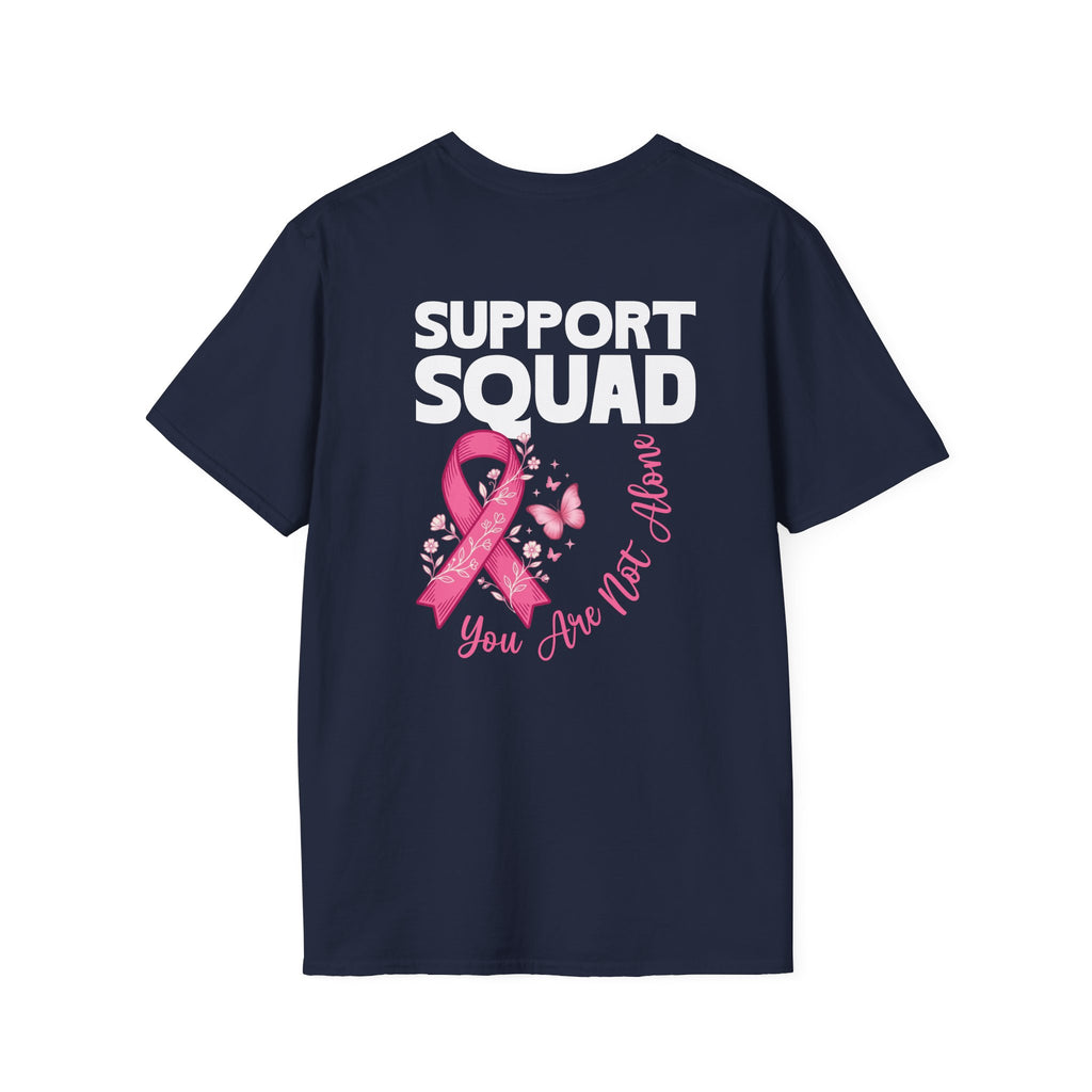 Pink Ribbon Support Squad Breast Cancer Awareness T-Shirt