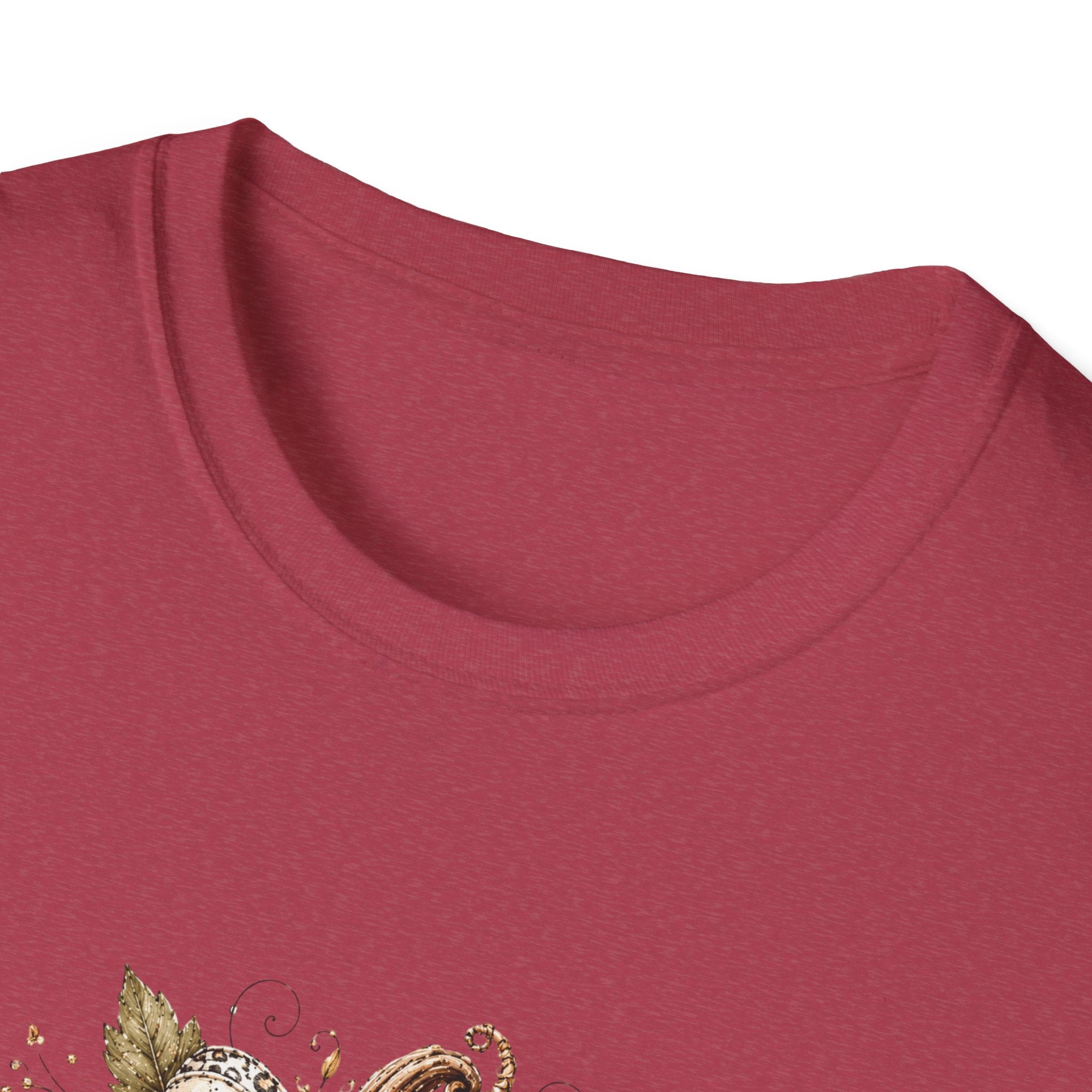 Autumn Floral Pumpkin Leopard Bow T-Shirt — Cute Fall Gift for Women Graphic Tee