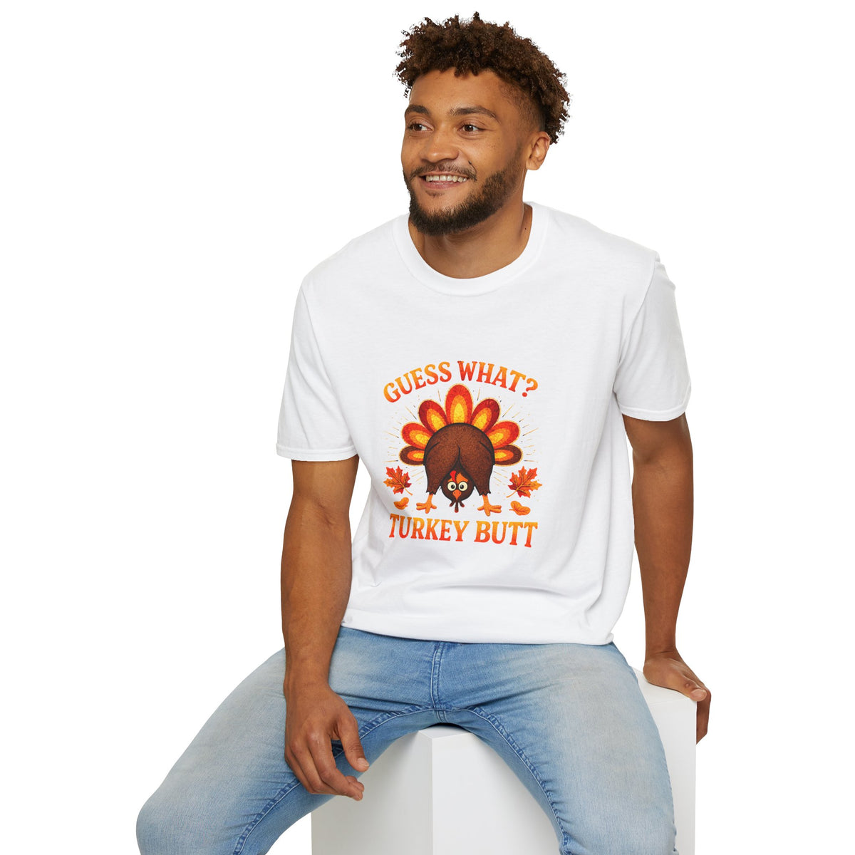 Turkey Butt T-Shirt — "Guess What?" Funny Thanksgiving Tee