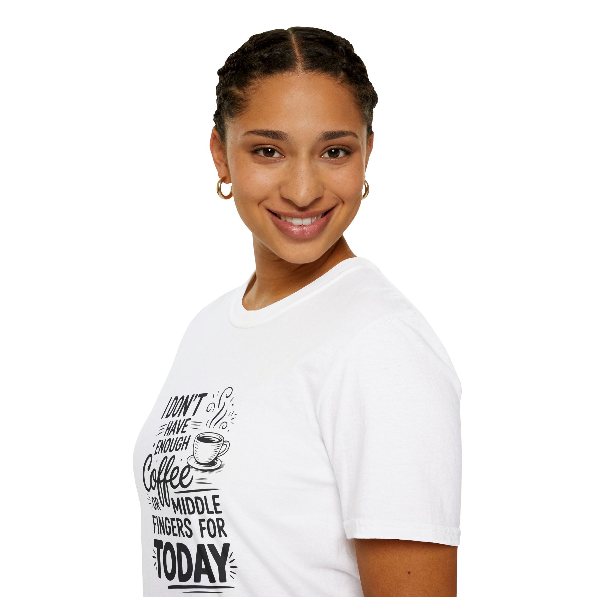 I Don't Have Enough Coffee or Middle Fingers for Today T-Shirt — Funny Sarcastic Gift