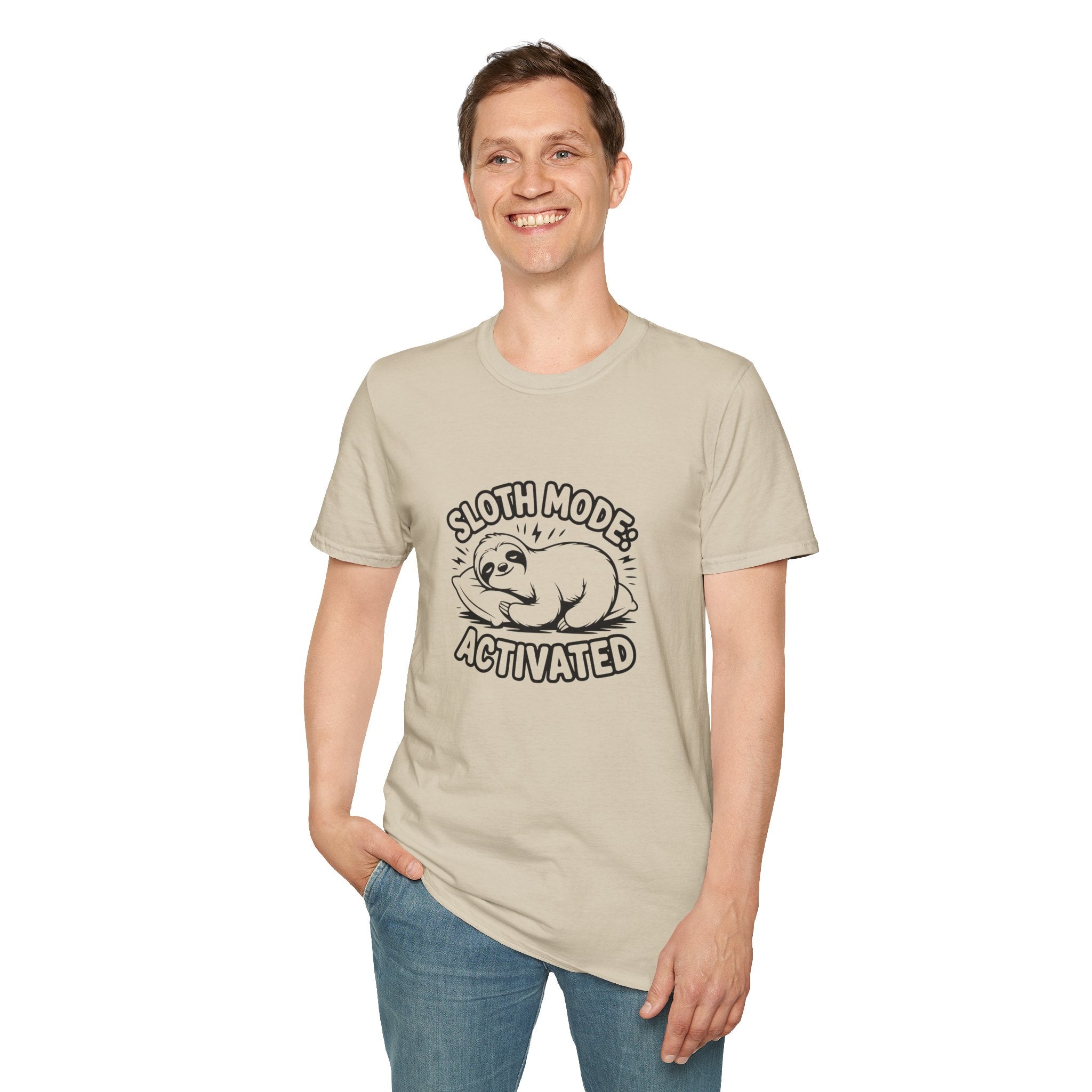 Sloth Mode Activated T-Shirt — Funny Lazy Gift for Her Cute Animal Graphic Tee