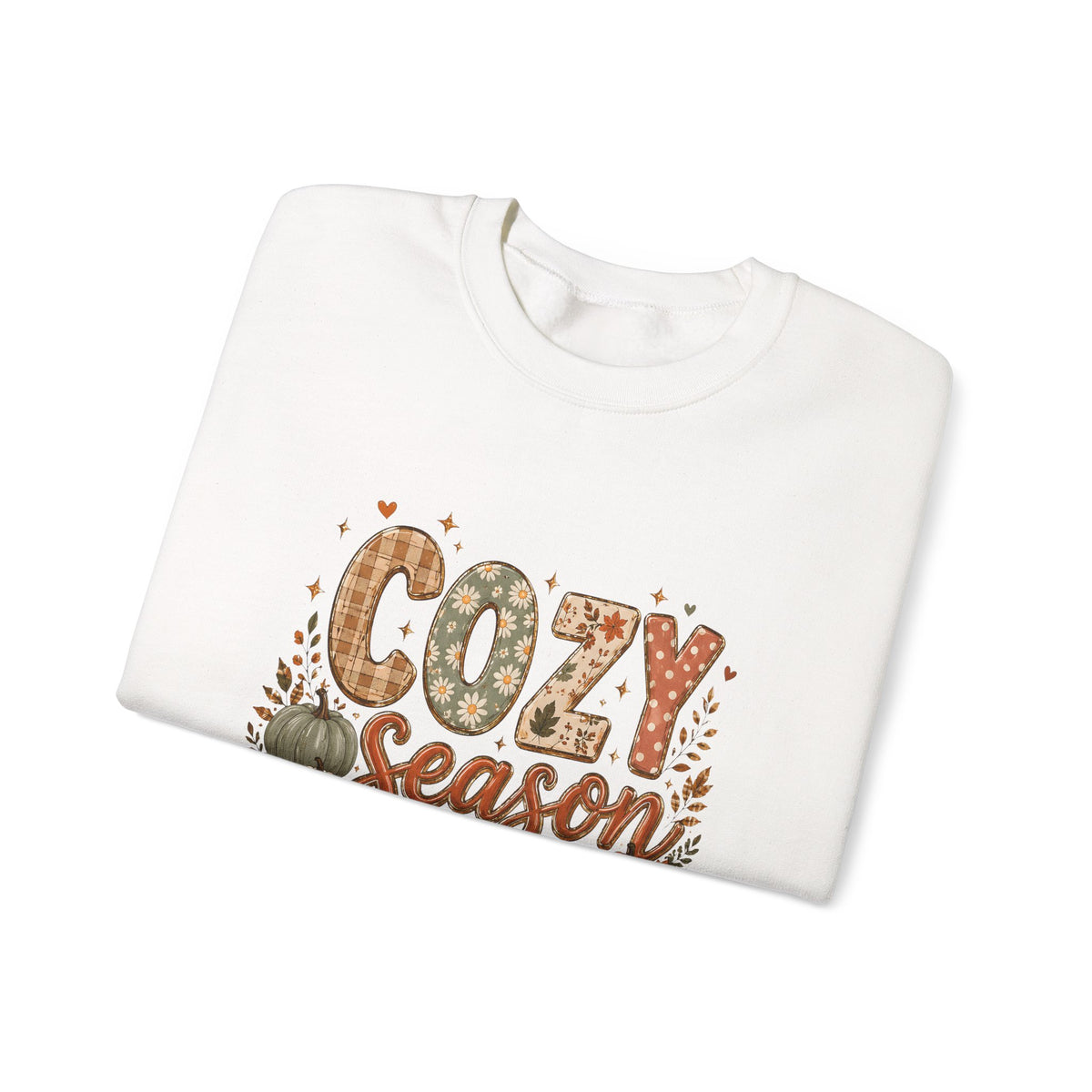 Cozy Season Autumn Pumpkin Crewneck Sweatshirt