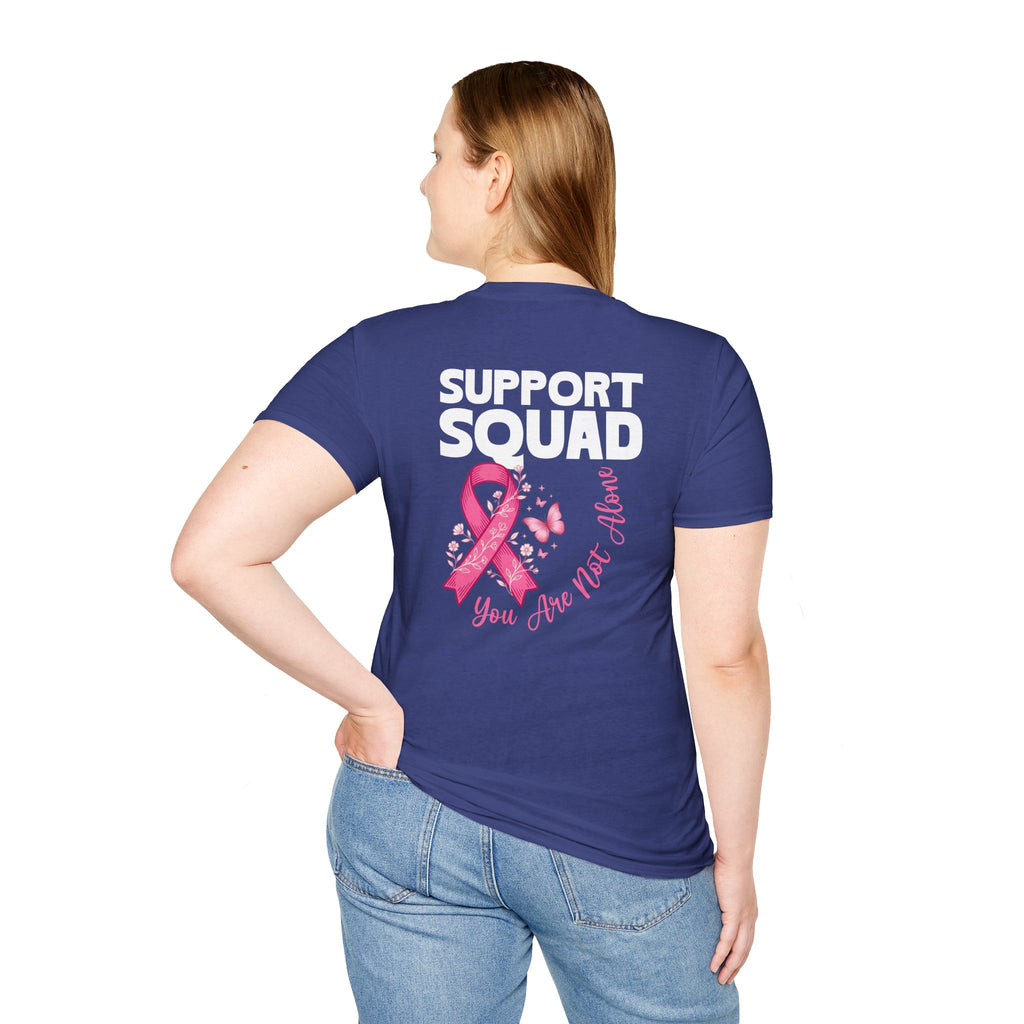 Pink Ribbon Support Squad Breast Cancer Awareness T-Shirt