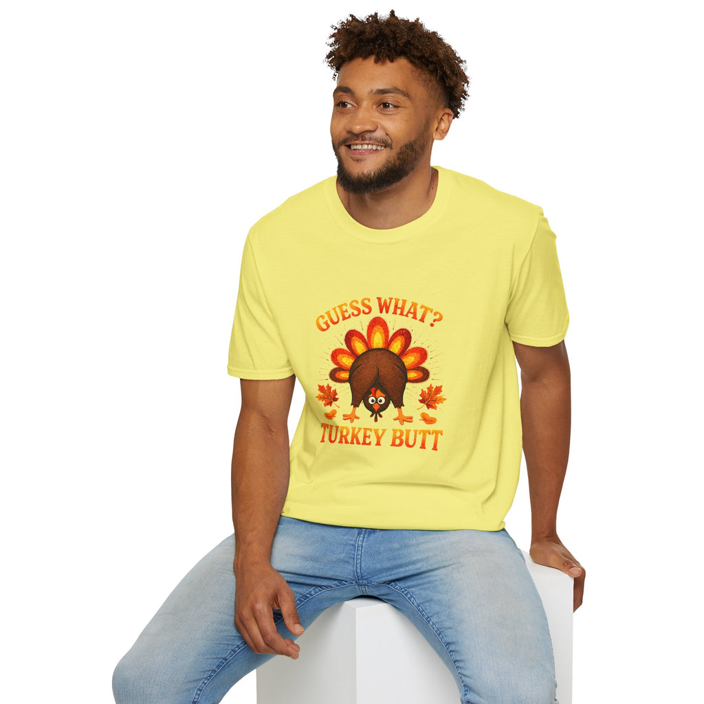Turkey Butt T-Shirt — "Guess What?" Funny Thanksgiving Tee