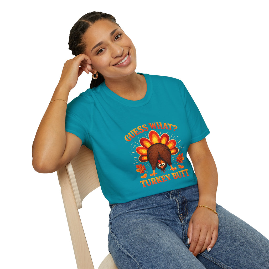 Turkey Butt T-Shirt — "Guess What?" Funny Thanksgiving Tee