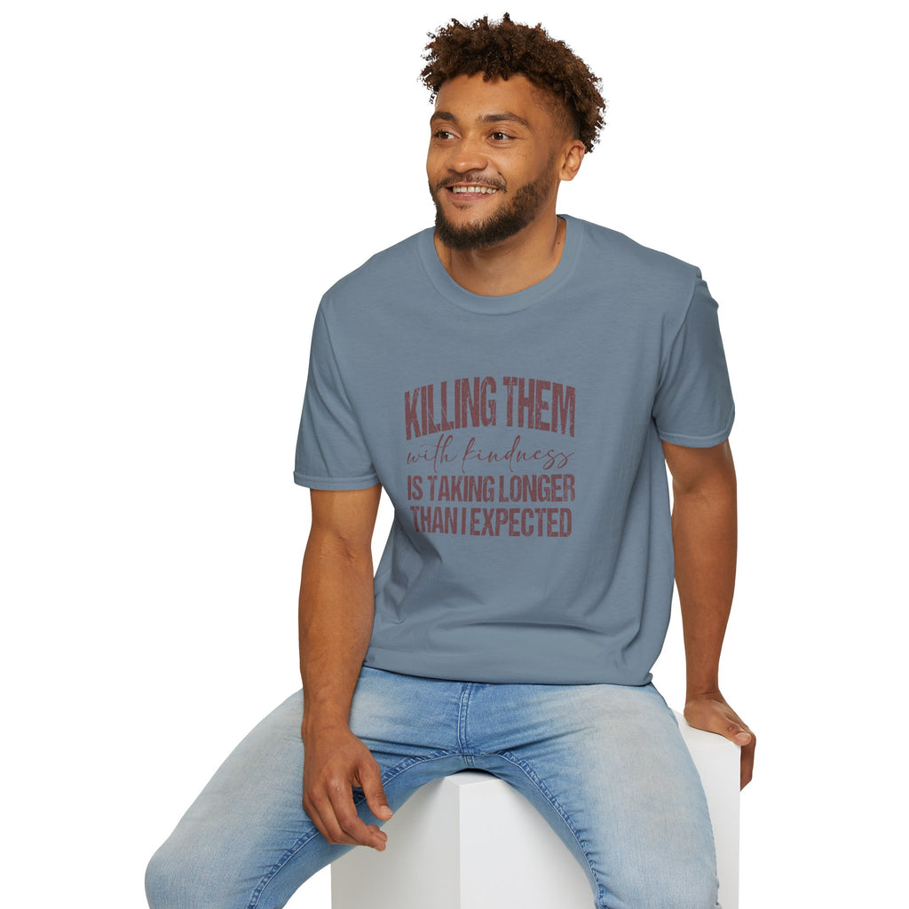 Killing Them With Kindness T-Shirt — Funny Motivational Gift for Women Vintage Tee