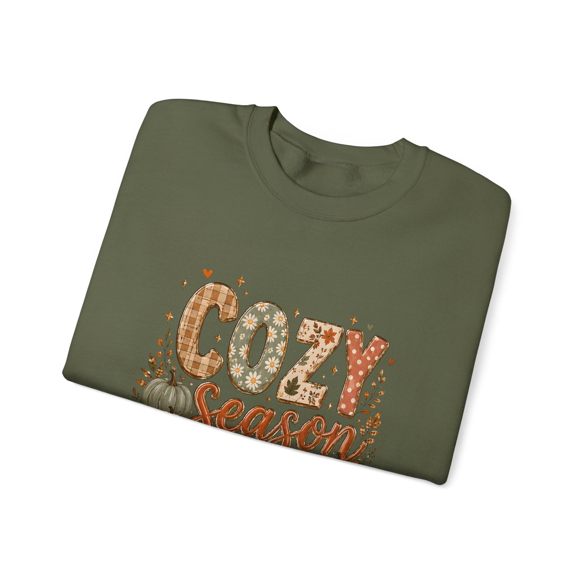 Cozy Season Autumn Pumpkin Crewneck Sweatshirt
