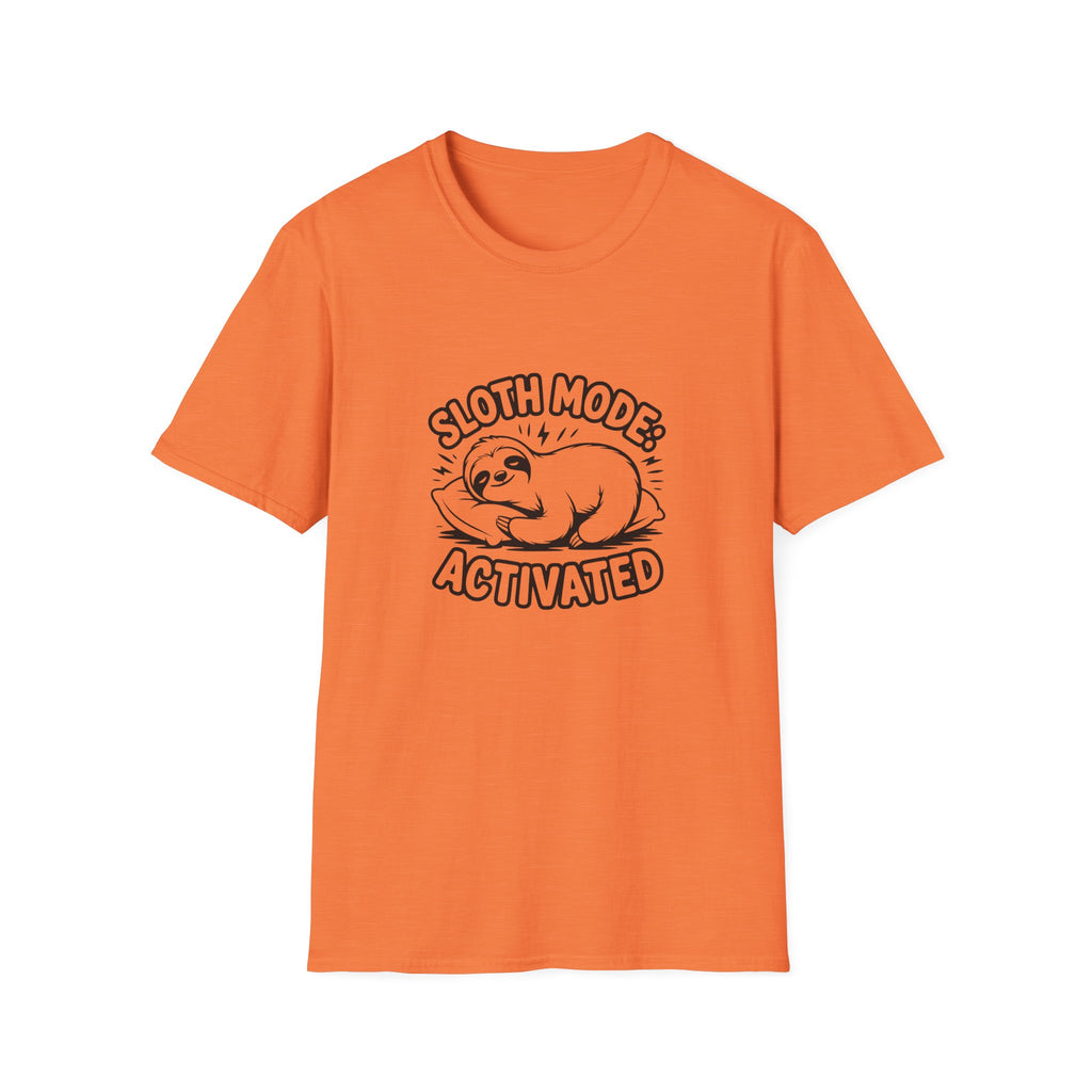 Sloth Mode Activated T-Shirt — Funny Lazy Gift for Her Cute Animal Graphic Tee