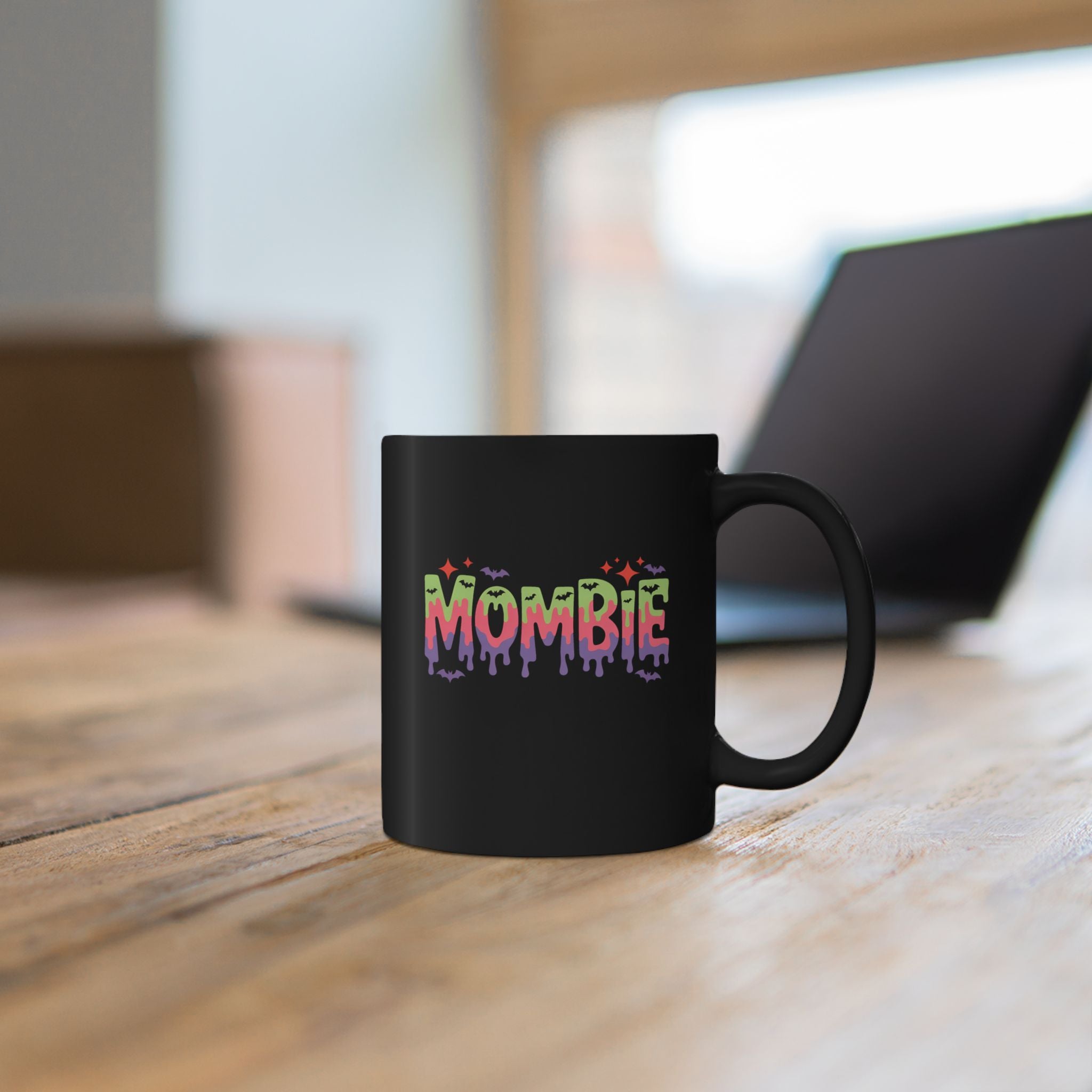 Zombie Mom Drip Halloween Mug — Funny Gift for Moms Colorful Coffee Cup 11oz 15oz