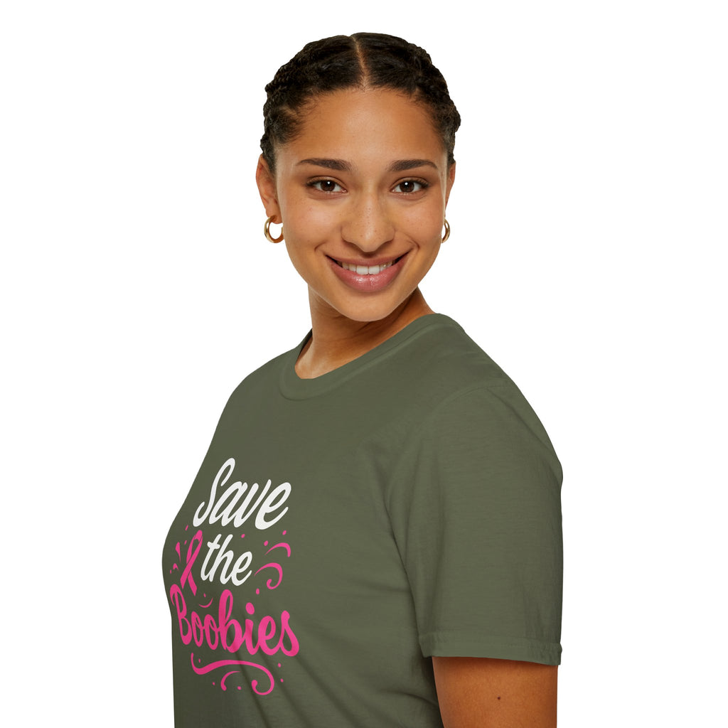 Save the Boobies Breast Cancer Awareness T-Shirt