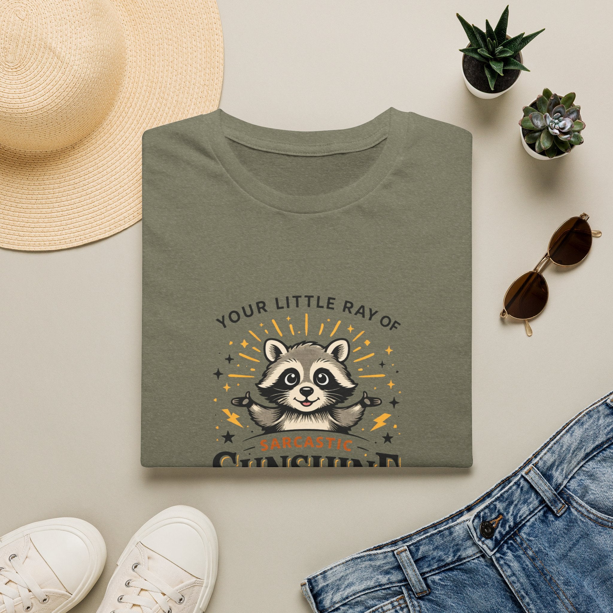Your Little Ray of Sarcastic Sunshine Raccoon T-Shirt — Funny Gift for Her