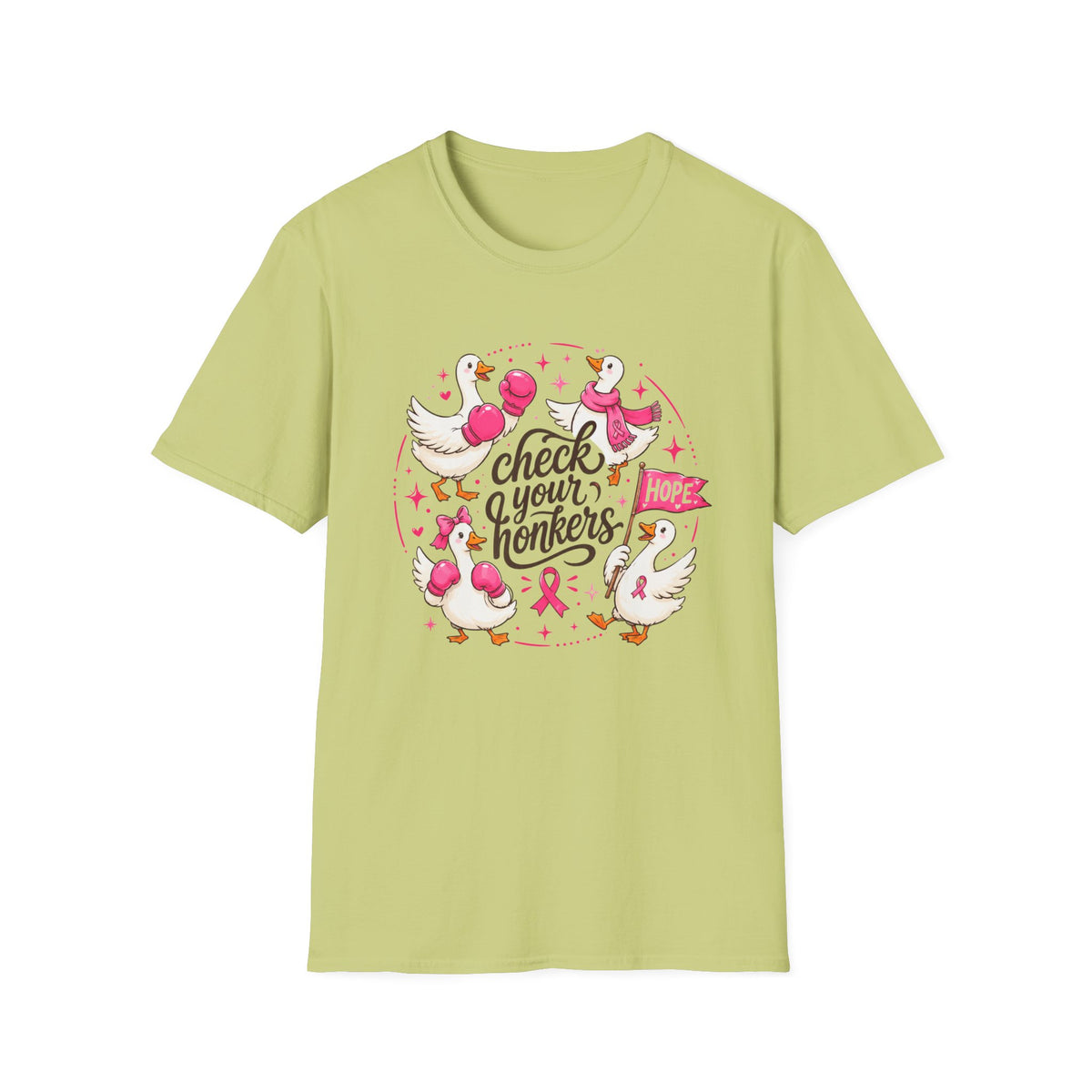Check Your Honkers Breast Cancer Awareness T-Shirt